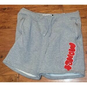 Monet Skateboards Jogger Shorts Mens Small Gray Drawstring
